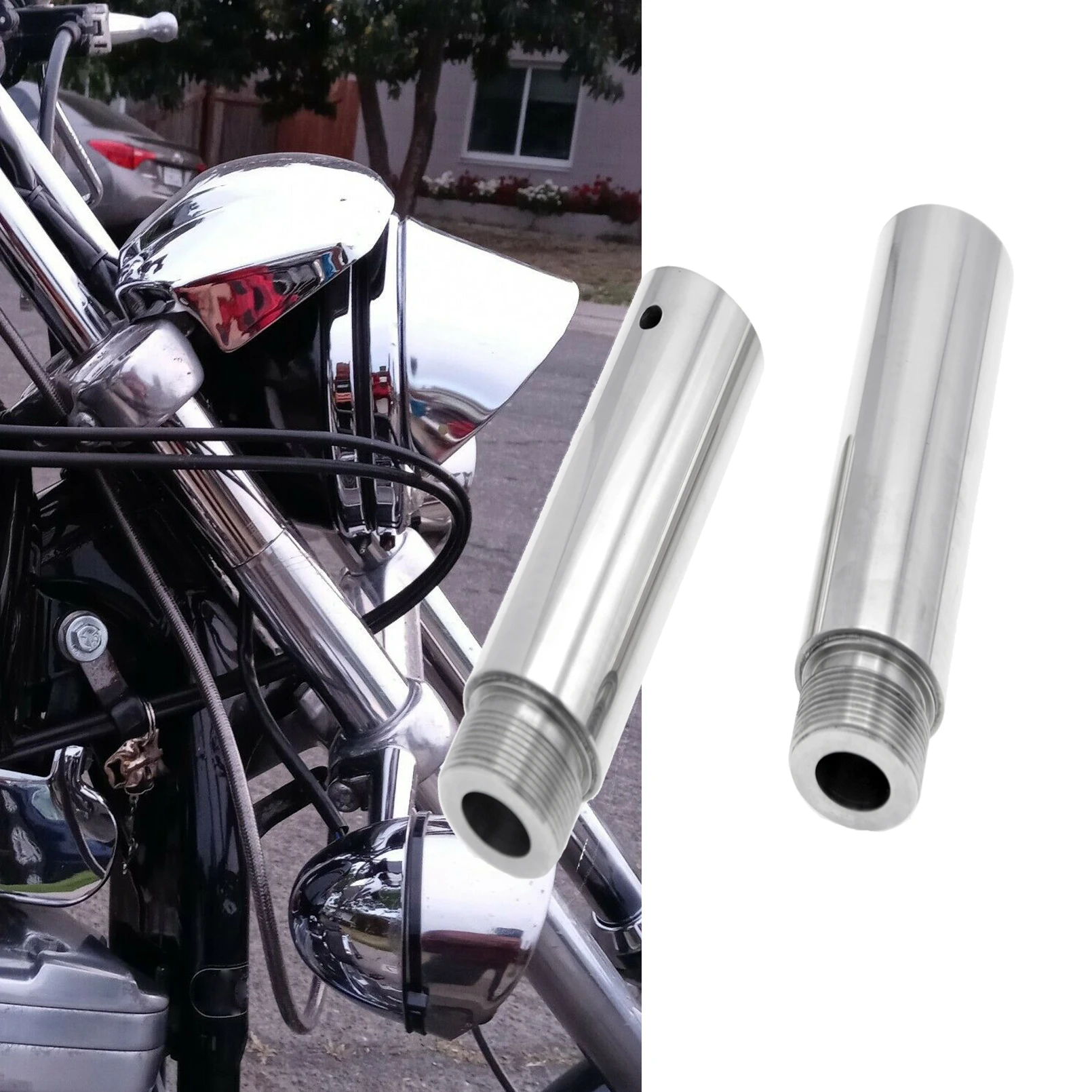Motorcycle Handlebar Control 39mm Fork Tube 4 Inches Extensions For Harley 1987-UP Sportster 1987-1994 FXR And 1992-2005 Dyna