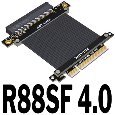 Расширительный кабель для видеокарты PCI-E Gen4 8x на стандарте PCIE 4.0 X8 с разъемами Female/Male на разъемы слота.