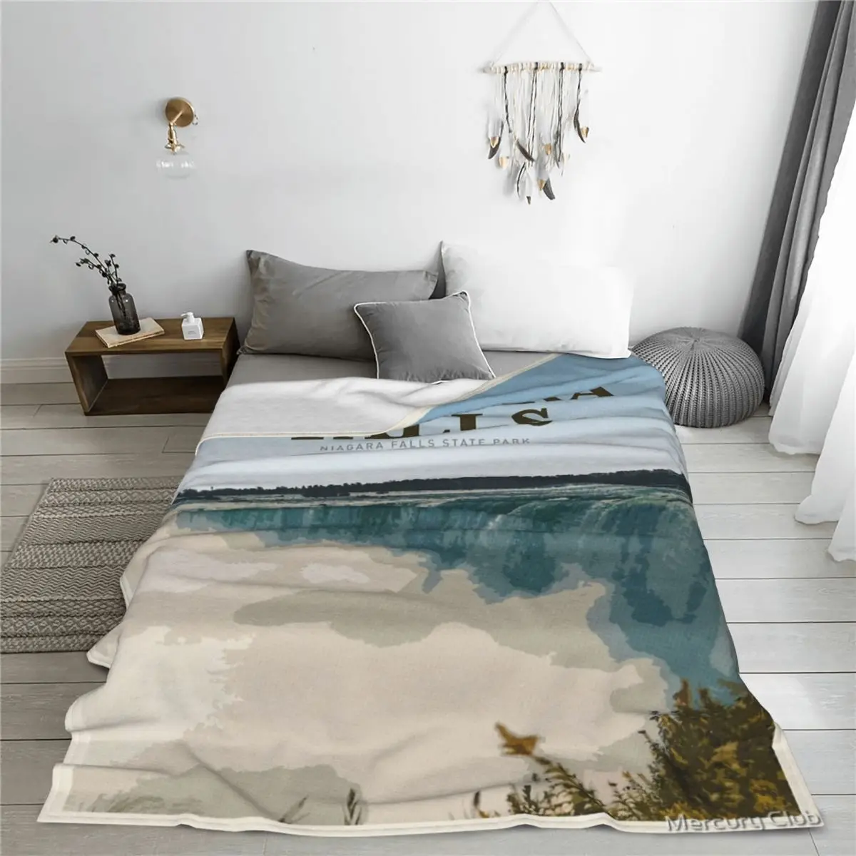Посетите одеяло из Ниагара Фолз покрывало на кровать наружные покрывала