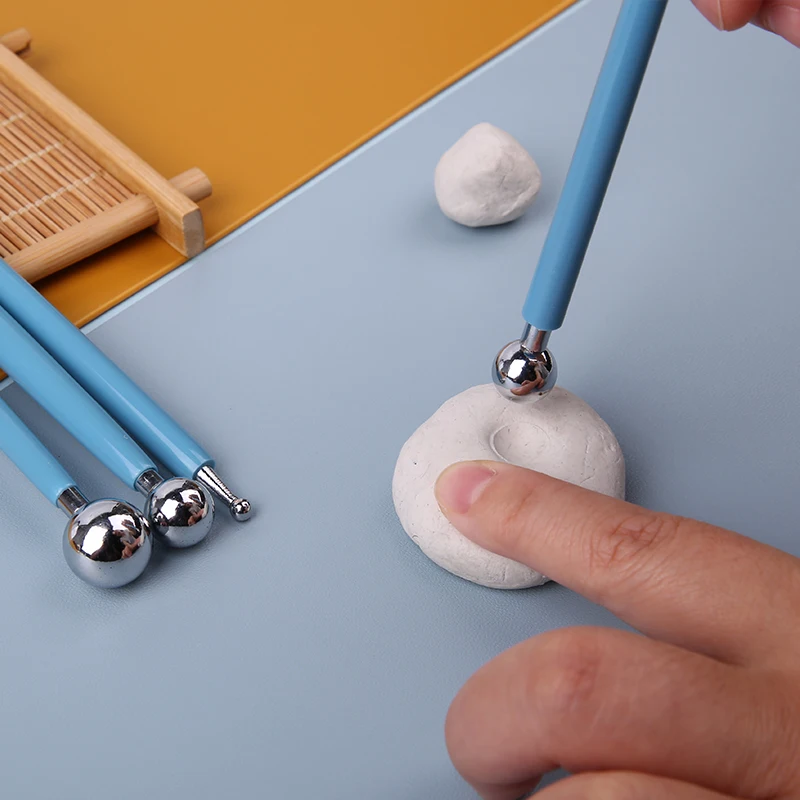 4 шт. спиральные скульптурные инструменты с двумя головками