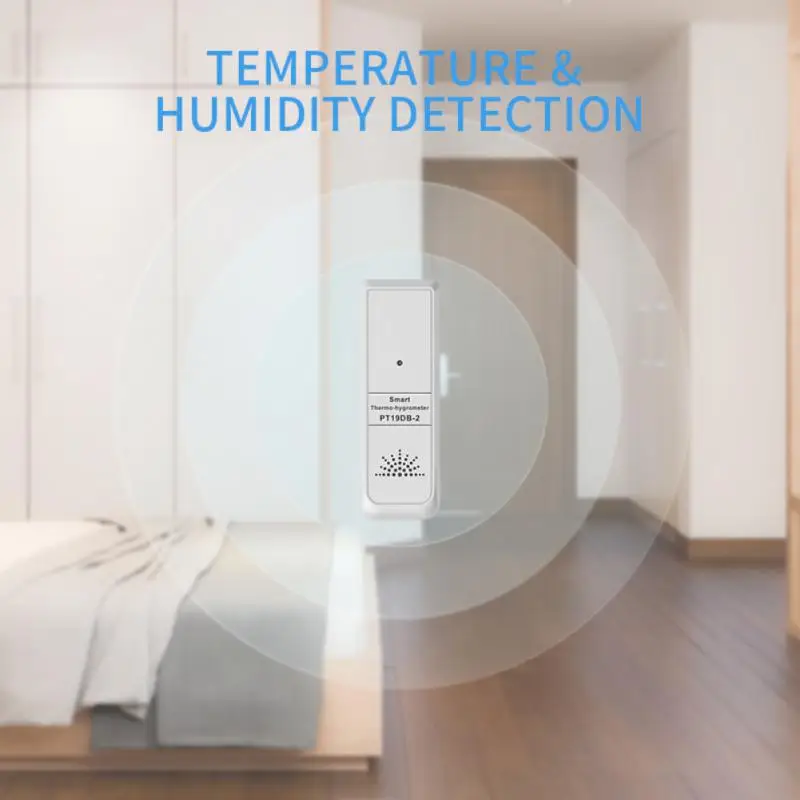 

Tuya Mini Smart Thermometer Hygrometer Temperature Sensor Bluetooth Humidity Indoor Remoted App Control Smart Life