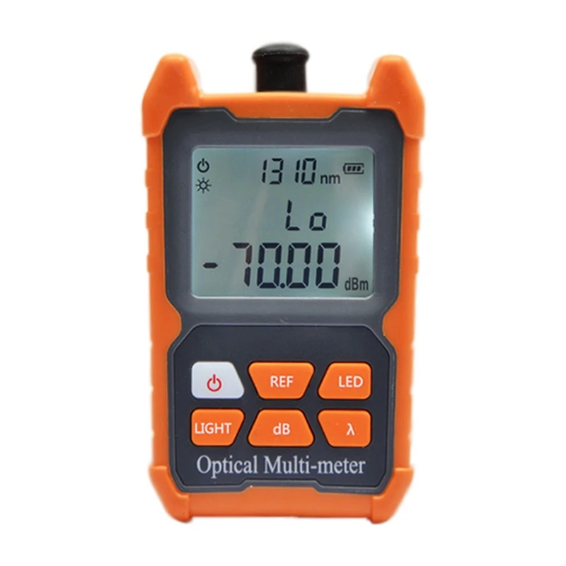 

Оптоволоконный измеритель мощности, мини оптический измеритель мощности FC/SC/ST, Универсальный волоконно-оптический тестер интерфейса er -70 д...