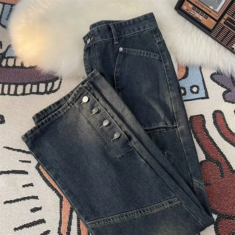 Американские мужские и женские модные персонализированные брюки с прямыми