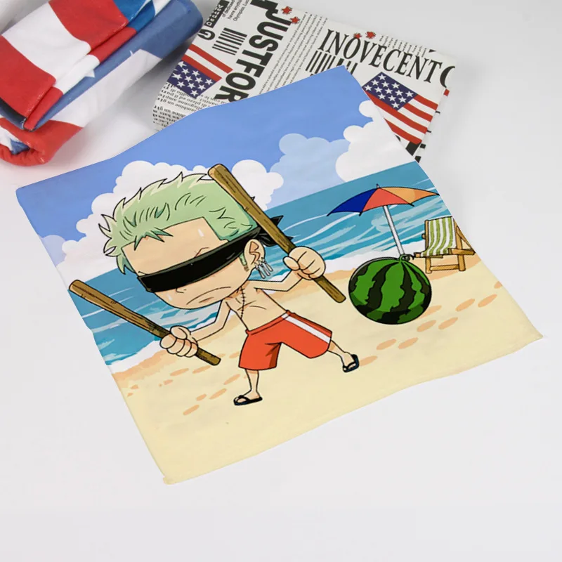 

One Piece Series Luffy Zoro Chopper Cartoon Anime Game Square Towel Small Handkerchief Portable Handkerchief Towel Gift