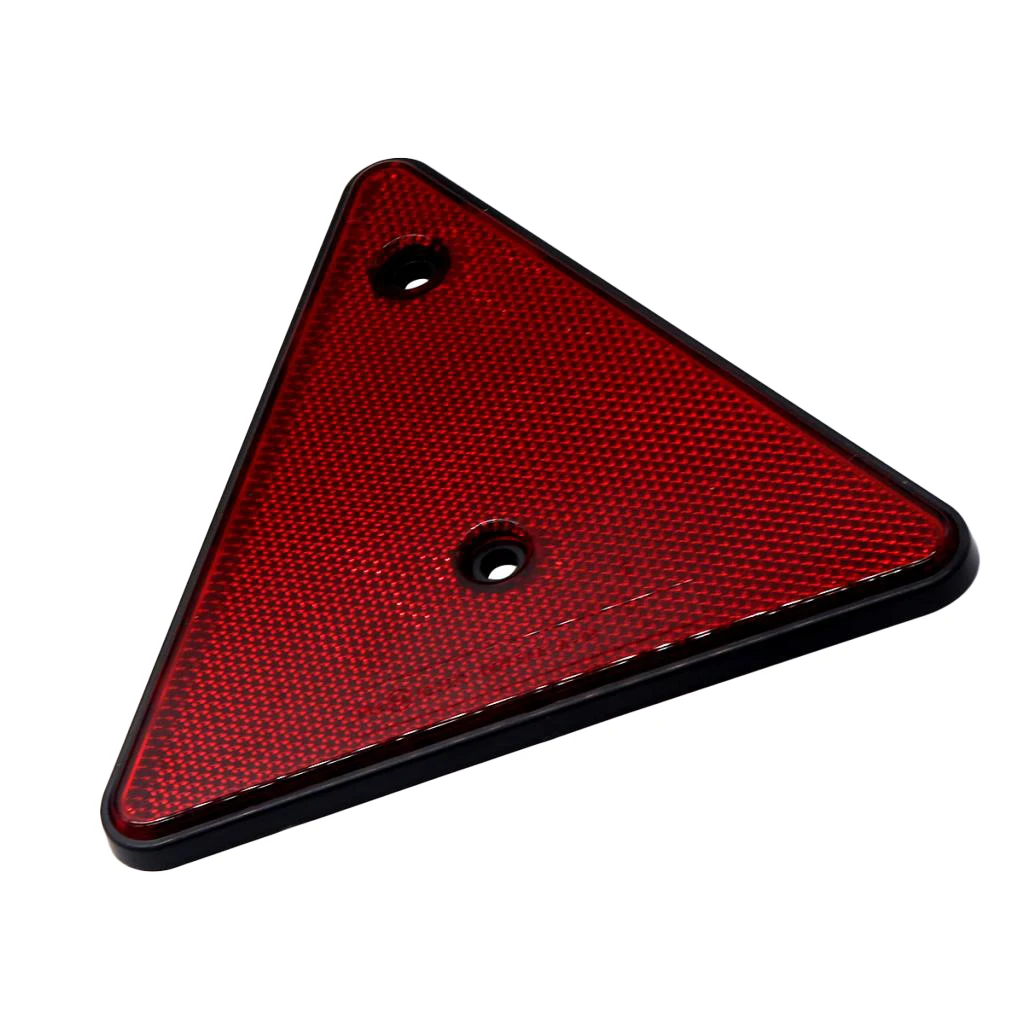 

Red 15.3cm/6.02inch Regular Triangle Reflector with Screw Holes