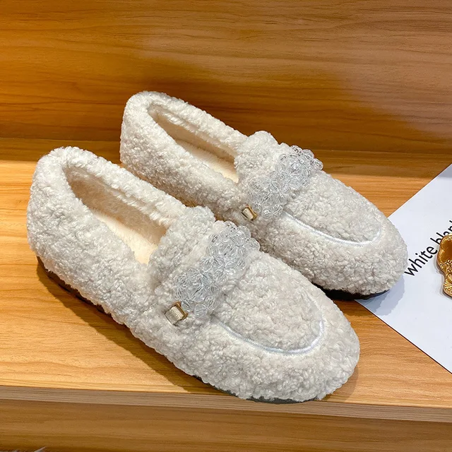 Plush shoes womens Clearance
