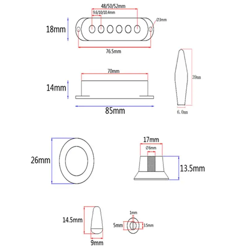 1 компл. SSS накладка на заднюю пластину для электрогитары ручка звукоснимателя