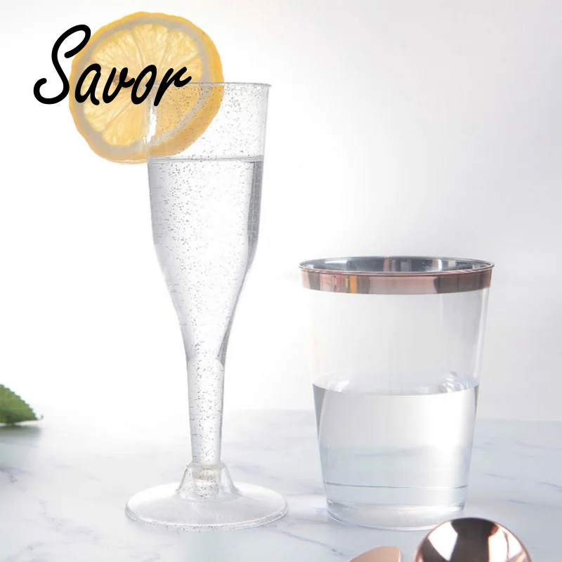 

Champagne Glass Plastic Party Cups Christmas Plastic Champagne Glasses Disposable Champagne Party Christmas Party Cups