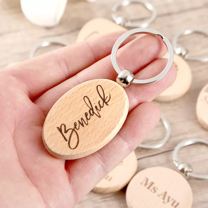 

Custom Engraved wedding names Wood Key Chain - Personalized Wood Heart Key Chain - Custom Gifts for wedding gift