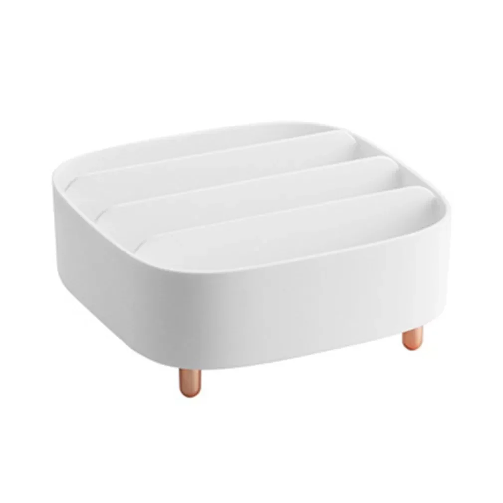 

NEW2023 Light Luxury Cosmetic Storage Box Lipstick Compartment Storage Rack Dressing Table Storage Container Desktop Shelf Organ