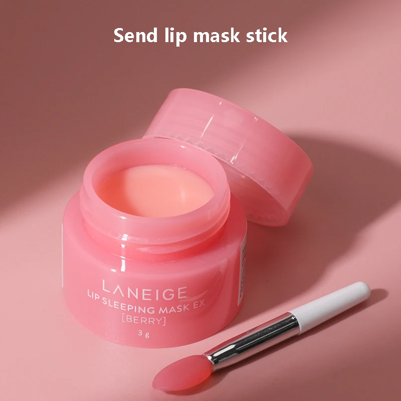 

3g South Korea Lip Care Sleep Mask Night Sleep maintenance Moisturizing Lip Gloss Pink Lip Bleach Cream Nourishing Lip Care