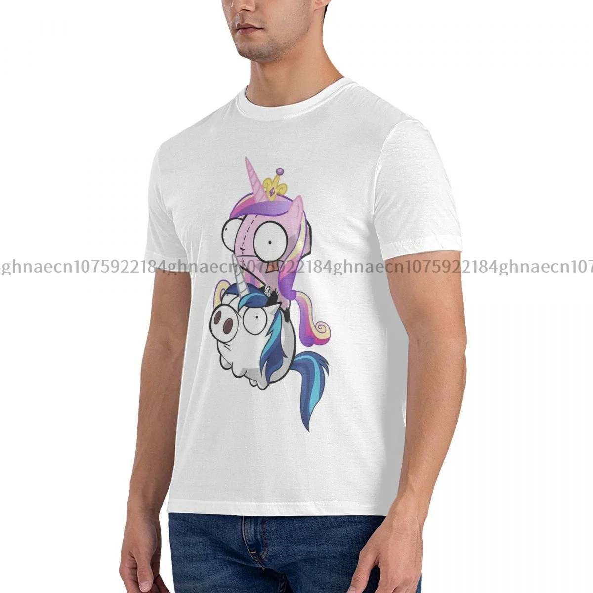 

Мужская рубашка сказочная свинья Invader Zim графическая хлопковая одежда повседневные футболки с коротким рукавом идея для подарка футболка
