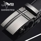 Мужской ремень с автоматической пряжкой DWTS, черный деловой ремень с металлической пряжкой, высокого качества, от известного бренда