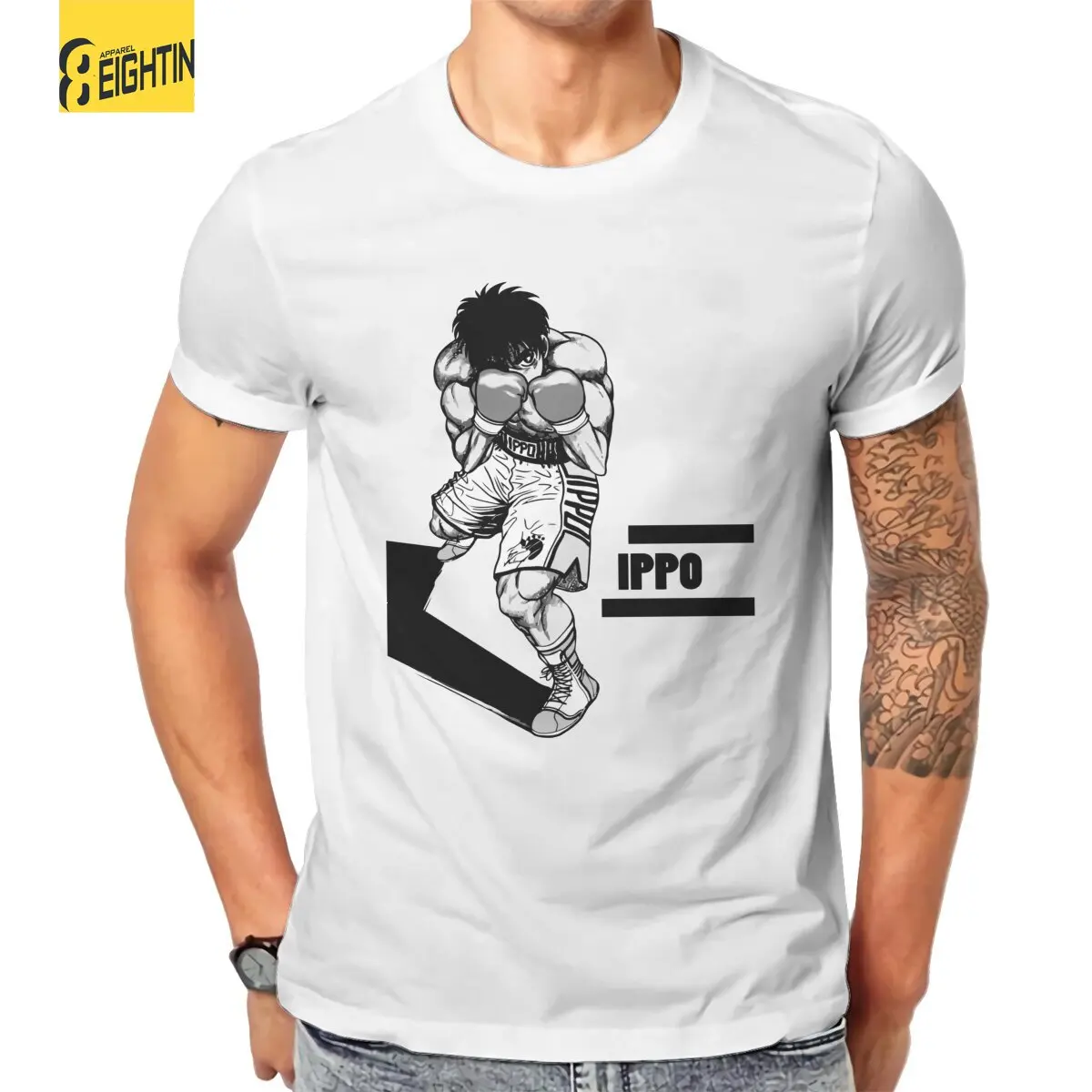 

Мужская футболка из чистого хлопка с коротким рукавом и круглым вырезом