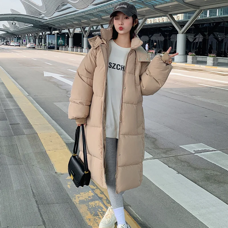 MEILLY DOLPHIN 2023 Winter Women Long Parkas Coat Casual Hooded Thick Warm Windproof Jackets Fashion Female Outwear Jacket Coat