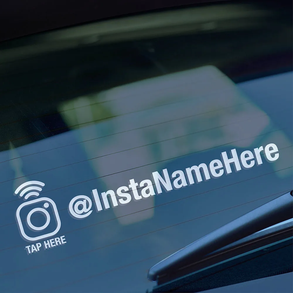 Пользовательские наклейки на окна автомобиля INSTAGRAM QUICKTAPS социальная медиа-тег