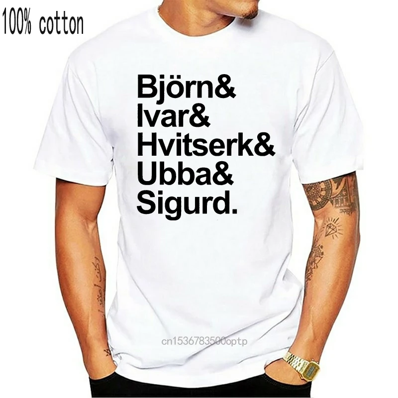 Футболка с коротким рукавом Bjorn Ivar Hvitserk Ubba agurd Ragnar Lothbrok Family Valhalla |