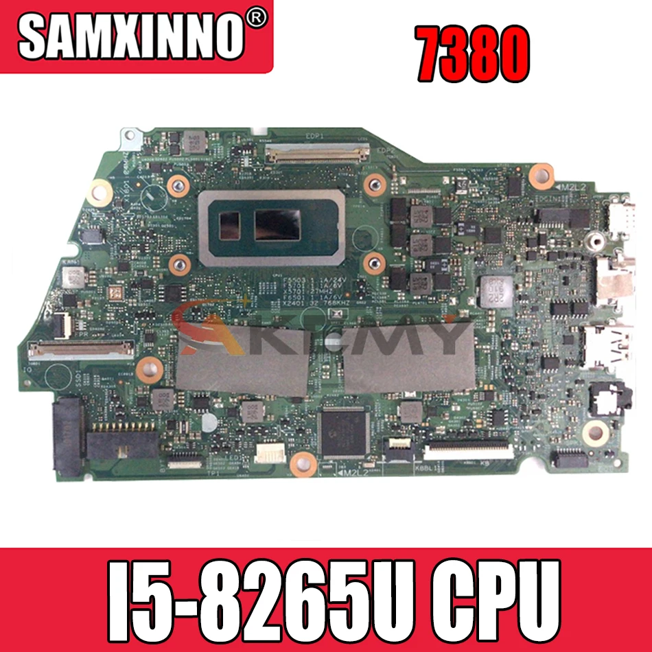 

Akemy 7380 motherboard 17945-1 with I5-8265U CPU For Dell Inspiron 7380 laptop mainboard motherboard TFNFX tested full 100%
