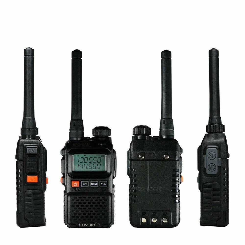 Baofeng UV-3R+ Pro Dual Band VHF/UHF 99CH Mini Walkie Talkie VOX Compact FM Portable Two Way Radio enlarge