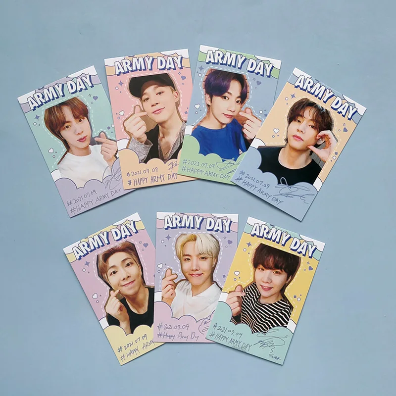 

Оптовая продажа товара Kpop Idol Bangtan Boys счастливого дня армии печатные карты ЛОМО карточка корейская мода для мальчиков плакат фото карточка