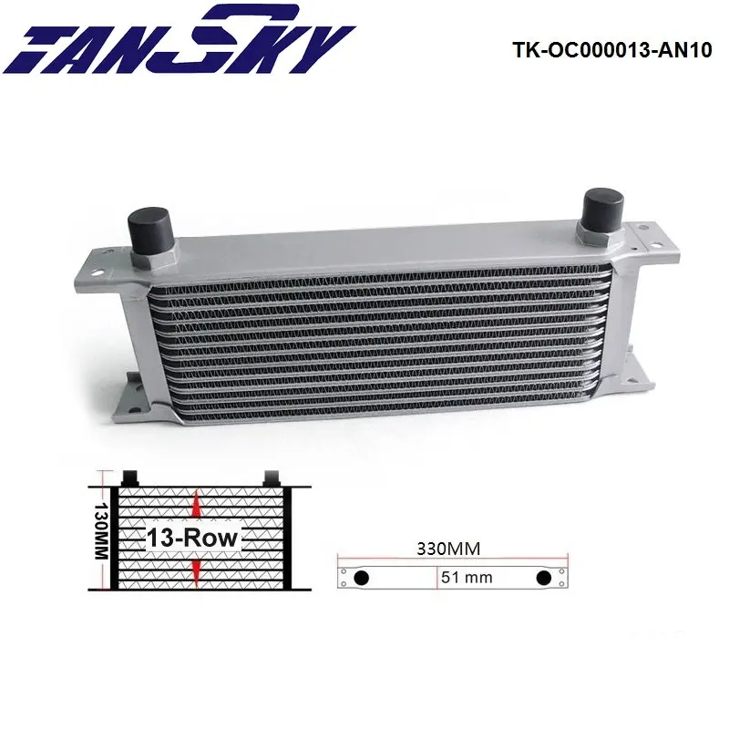 

TANSKY -13-Row Engine Oil Cooler / AN10 Have in stock! TK-OC000013-AN10