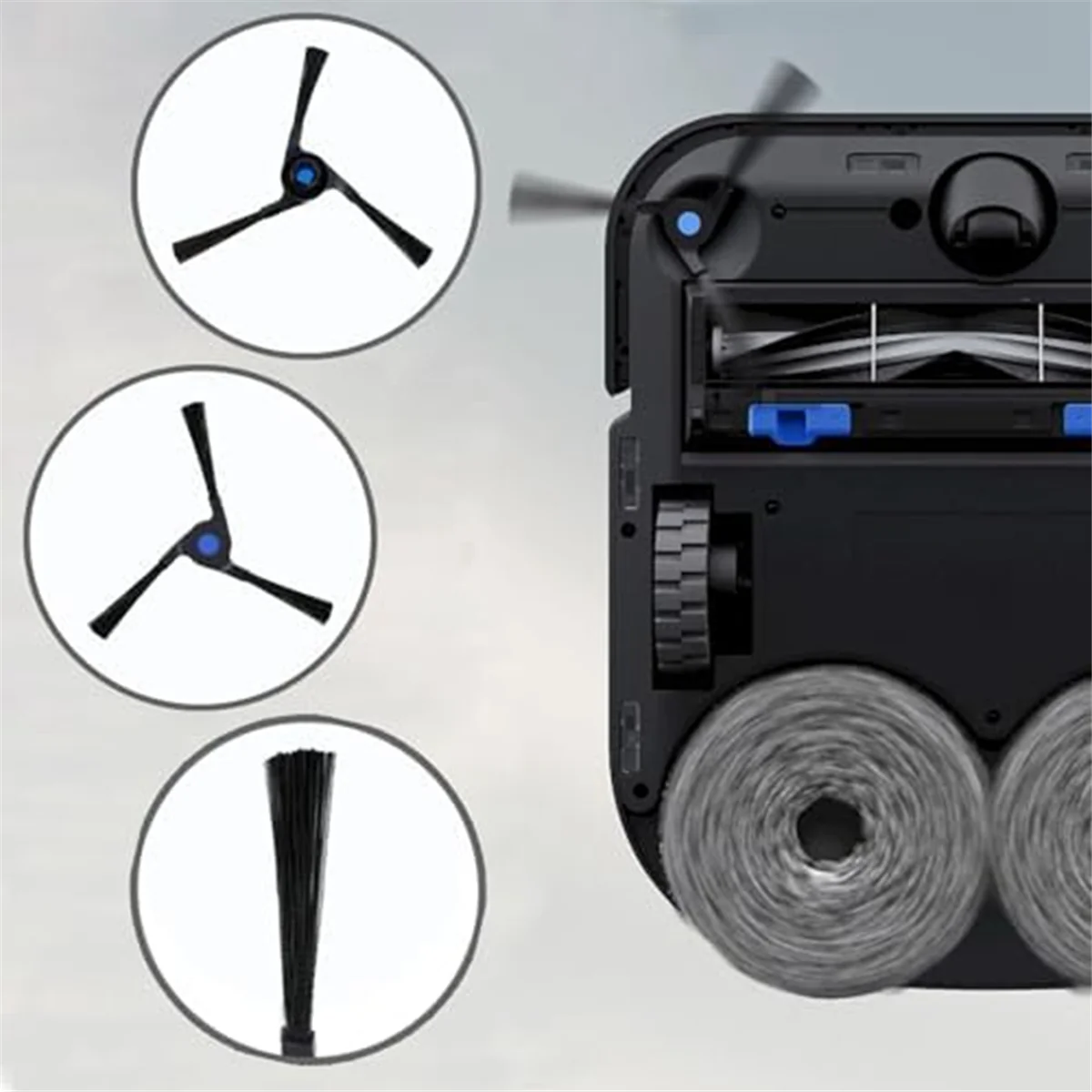 Набор аксессуаров совместимый с Deebot X2 Omni запасные части основная щетка боковые