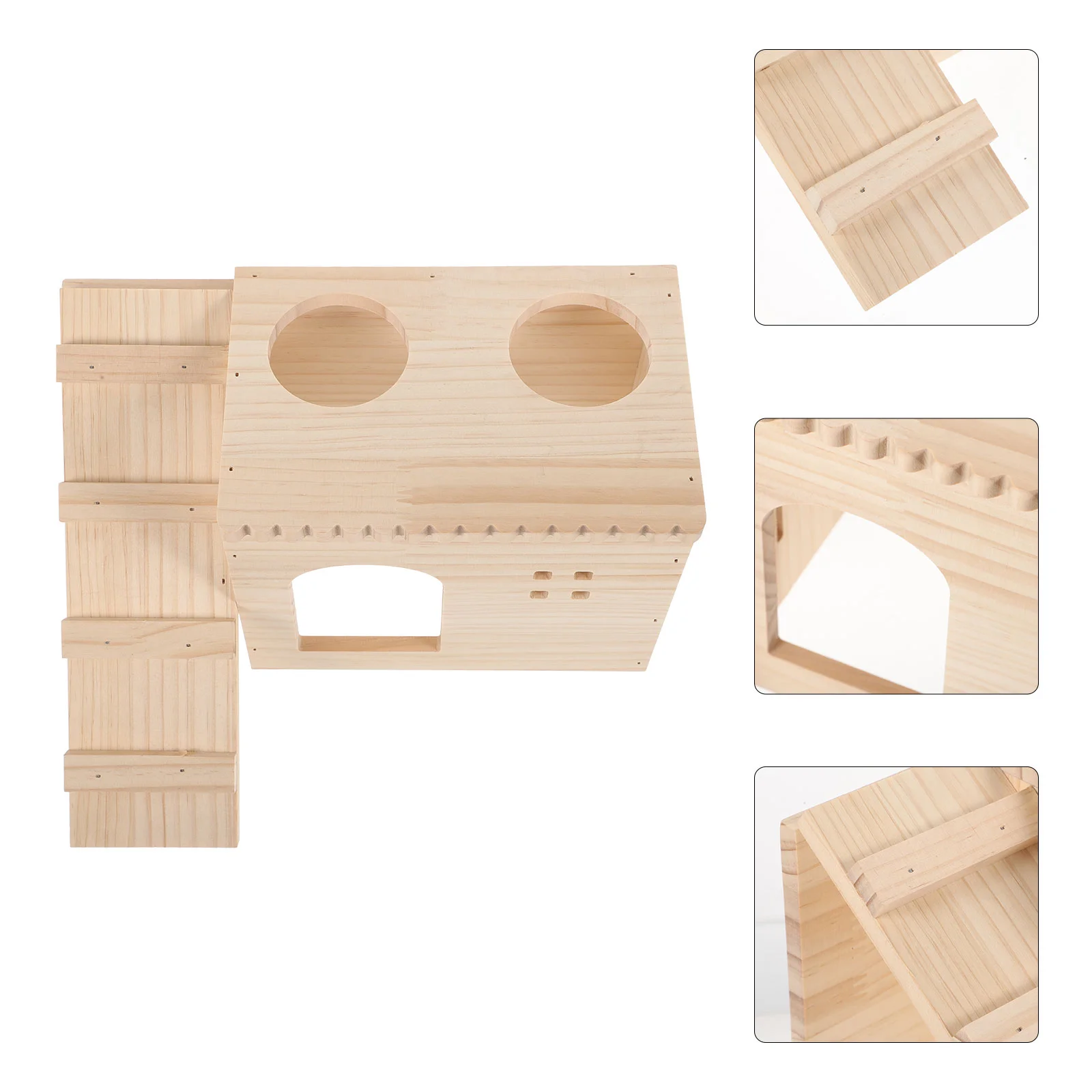 

Hideout Wood Guinea Hut Hideaway Hamster Hideout Cage Guinea Hideout