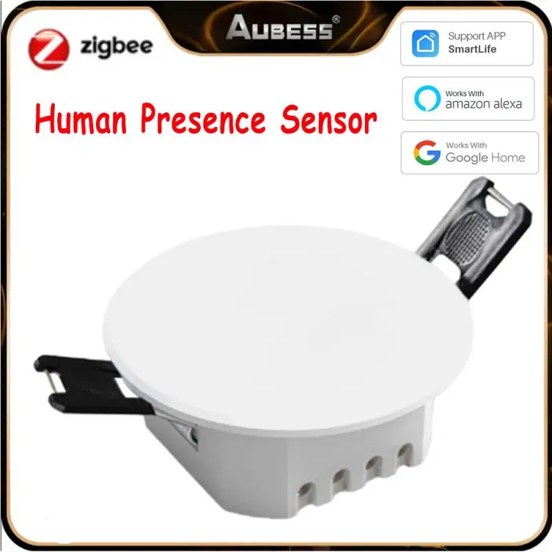 

Tuya ZigBee 3.0 Ceiling-mounted Motion Sensor Smart Human Presence Sensor Infrared Radar Detection Light Sensor Needed Gateway