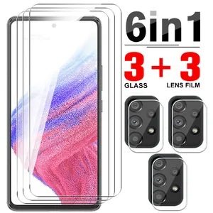 6in1 Camera Lens Protective Glass For Samsung Galaxy A53 5G Tempered Screen Protector Sumsung A53 A  in USA (United States)