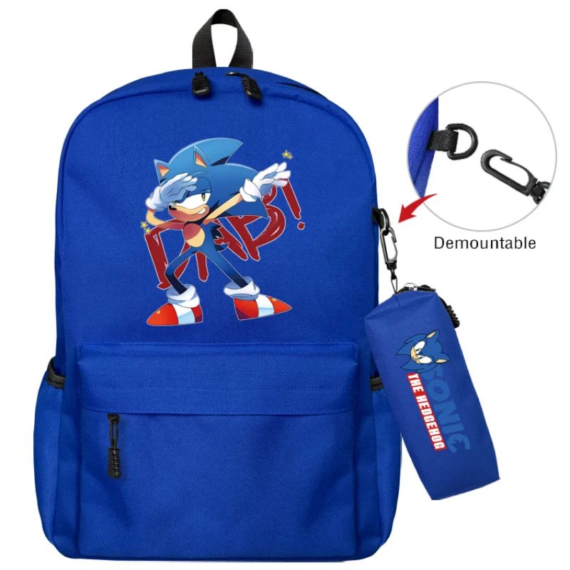 

New Cartoon Backpack Sonic The Hedgehog Game Peripheral Fashion High-value Creative Student Personality Large-capacity Schoolbag