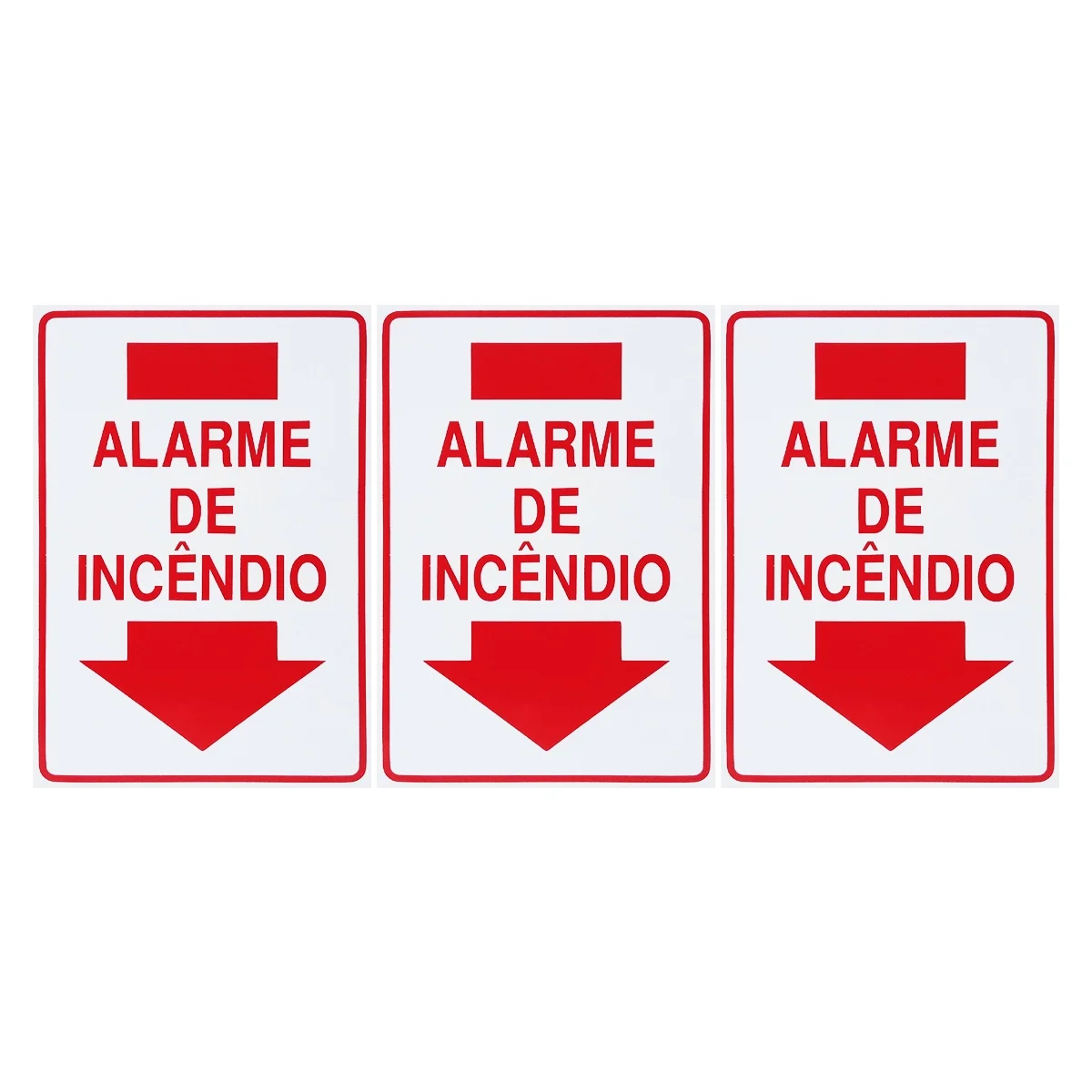 

Combo 3 Signs Fire Alarm 20x30 Access-X-722 F9e