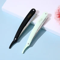 manual shaver professional straight edge stainless steel sharp salon razor holder folding shaving knife shave beard cutter