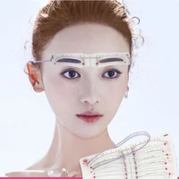 12 stylesset eyebrow stencil set reusable diy eye brow drawing guide styling shaping grooming template card easy makeup