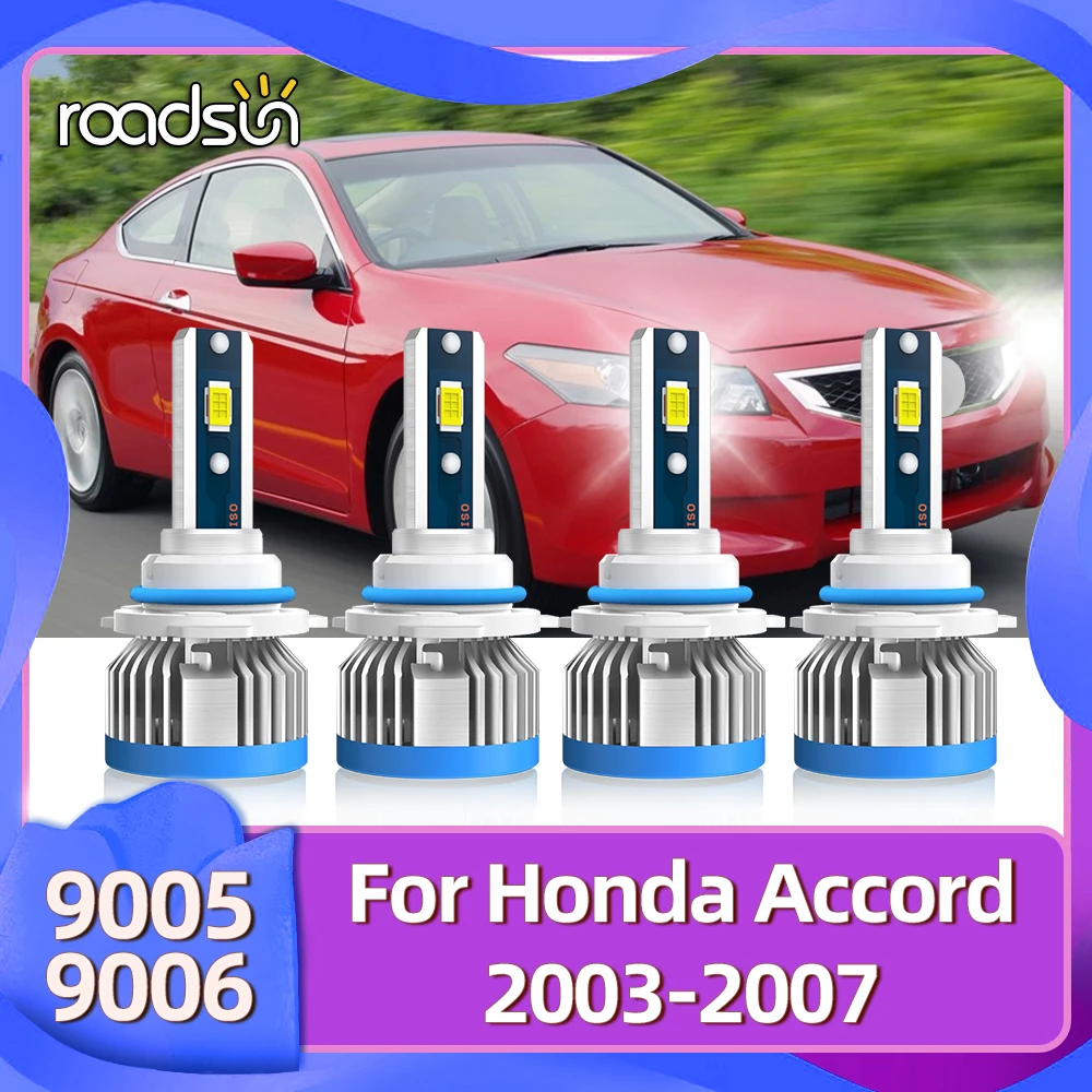 

Roadsun яркие автомобильные лампы 12V 16000LM лампы для автомобилей Honda Accord 2003 2004 2005 2006 2007 Заменить фары CSP