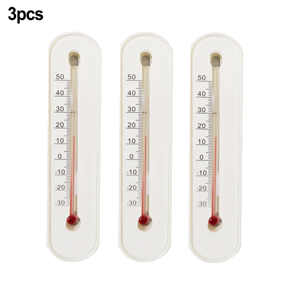 3Pcs Plastic Scale Thermometer Indoor Room Temperature Meter Sensor Gauge For Home Outdoor Analogue Garden Thermometer