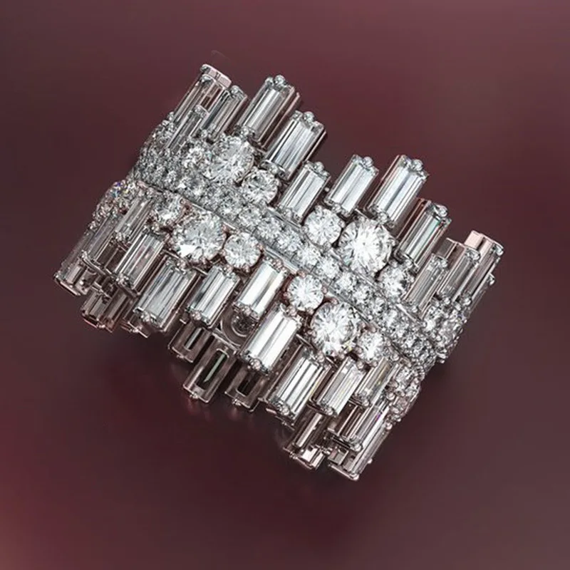 

2022 Luxury Irregularity Shape Love Ring for Women Micro Paved Round Square Cubic Zircon Wedding Engage Ring Trendy Jewelry