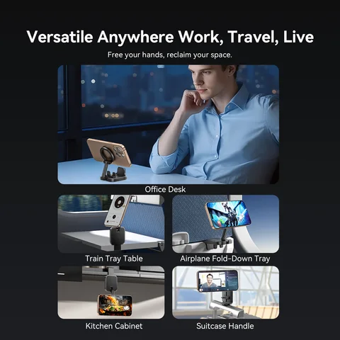 Магнитный держатель для телефона Vention, настольный съемный самолетик, автомобильные предметы первой необходимости для путешествий, гибкое крепление для телефона для iPhone 17 16