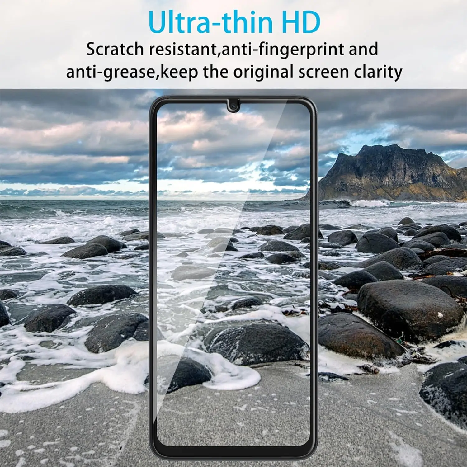 Закаленное защитное стекло высокой четкости с защитой от падений HD + закаленное