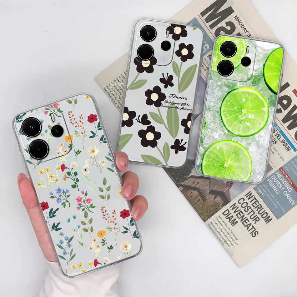 Чехол для Xiaomi Redmi Note 14 4G европейская версия чехол телефона мягкие прозрачные