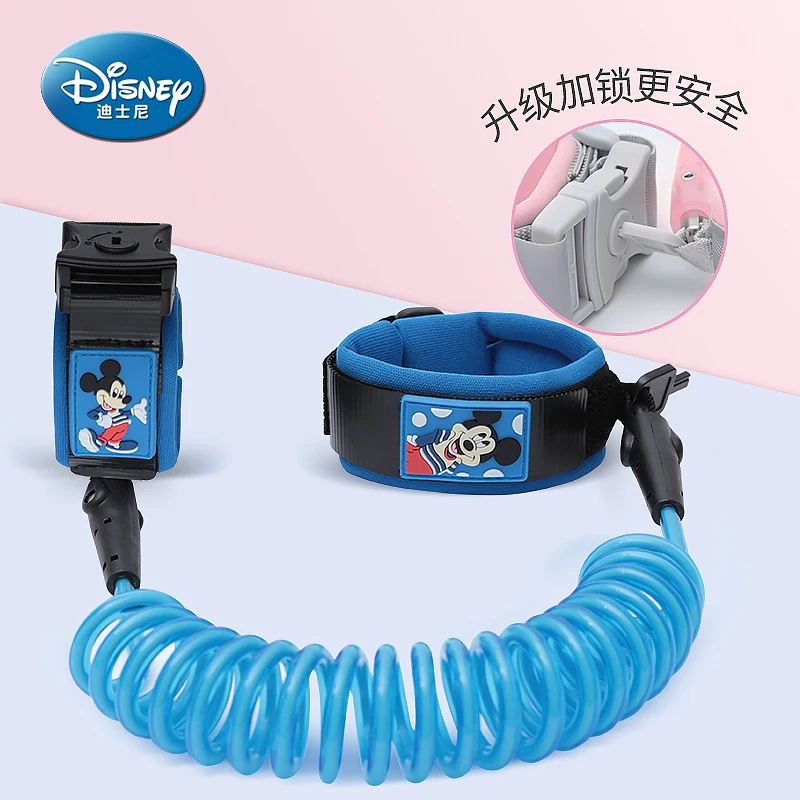 Disney 1.8 meters Kids Anti Lost Wrist Toddler Leash Safety Harness for Baby Strap Rope Outdoor Walking Belt Anti-lost Wristband