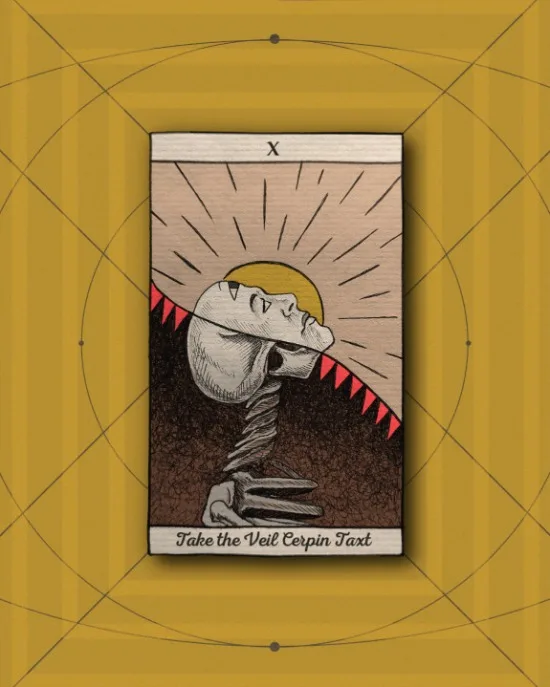 

Плакат The Mars Volta Retro Tarot на холсте