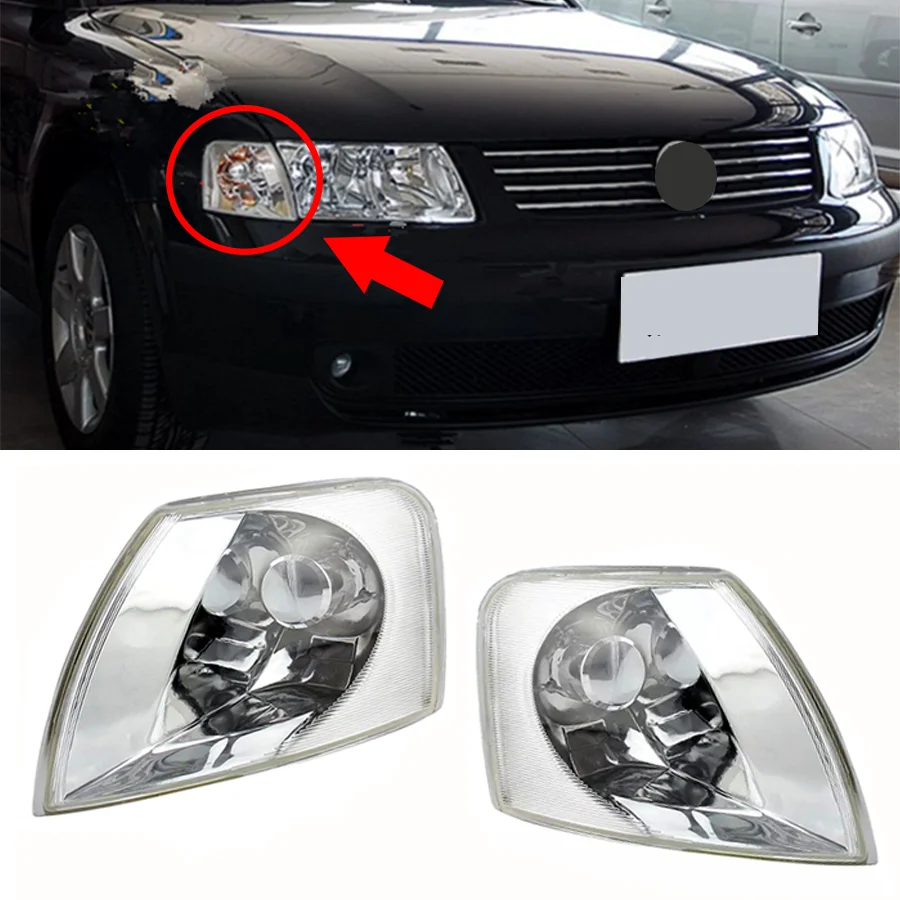 

1x Front Corner Angle Light Turn Signal Lamp Indicator Left/Right Side 3BD953041 3BD953042 For Volkswagen VW Passat B5 2000-2005