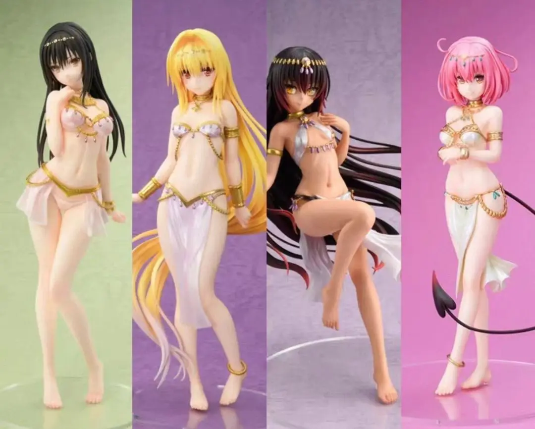 Фото В наличии: Фигурка AMAKUNI To Love-Ru Golden Palace Dancer Kotegawa Yui Golden Darkness Nemesis, масштаб 1/6, коллекционная модель, подарок №1