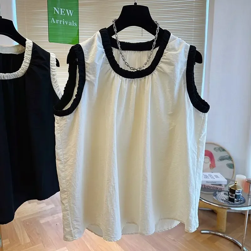 Французская футболка Nichedesign с защитой от чувствительности оборками по краю без