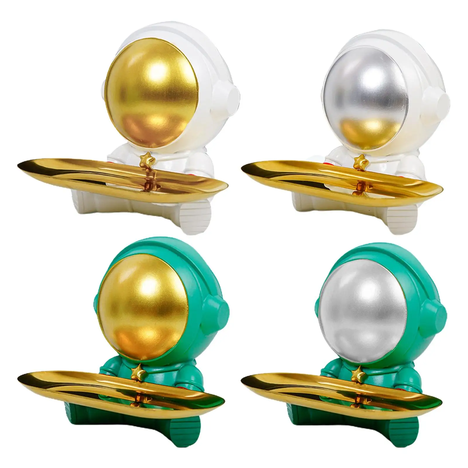 

Креативная фигурка астронавта с подносом, органайзер космического человека для сережек в спальне