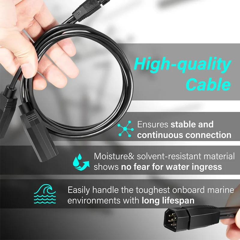 Двухлучевой разветвитель 720101-1 9 м SIDB Y 9-контактный кабель для боковой съемки