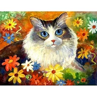 gatyztory frame cats diy painting by numbers home decor wall painting coloring paint on canvas unique gift for wall art picture