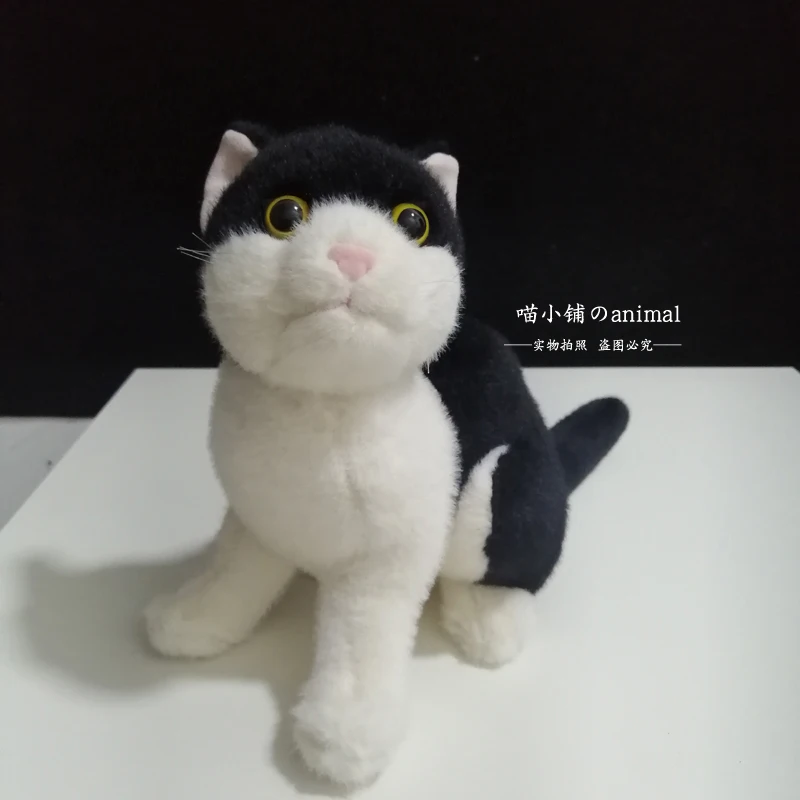 

Милая плюшевая кукла, мягкая реальная жизнь, черно-белые Коты, куклы, подарки для девушки, хорошее качество