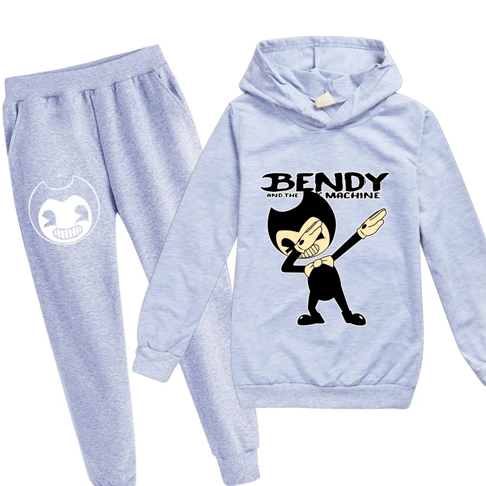 

Bendying and The Ink Machine Clothes Kids Leisure Sport Suit Baby Girls Hooded Sweatshirt+Pants 2pcs Set Toddler Boys Clothing