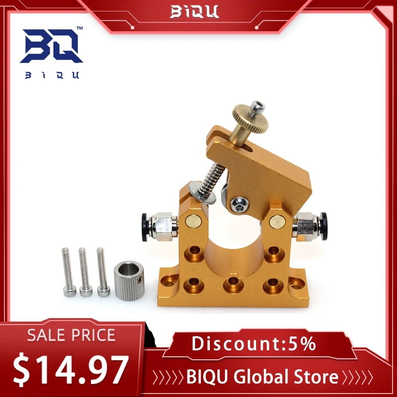 

BIQU DIY Reprap Kossel All-metal Step 42 Extruder Bowden Extruder Left / Right Direction Bore 5mm/8mm Alimunum For 3D Printer